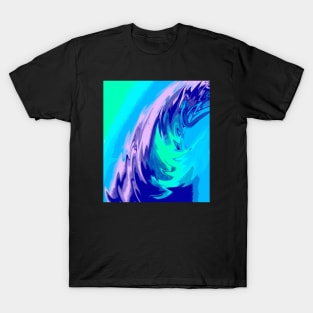 Abstract Pretty Blue and Green Colors, Coral Reef Ocean Waves, Made by EndlessEmporium T-Shirt